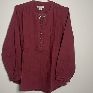 Coldwater Creek Popover Cotton Tunic nwt